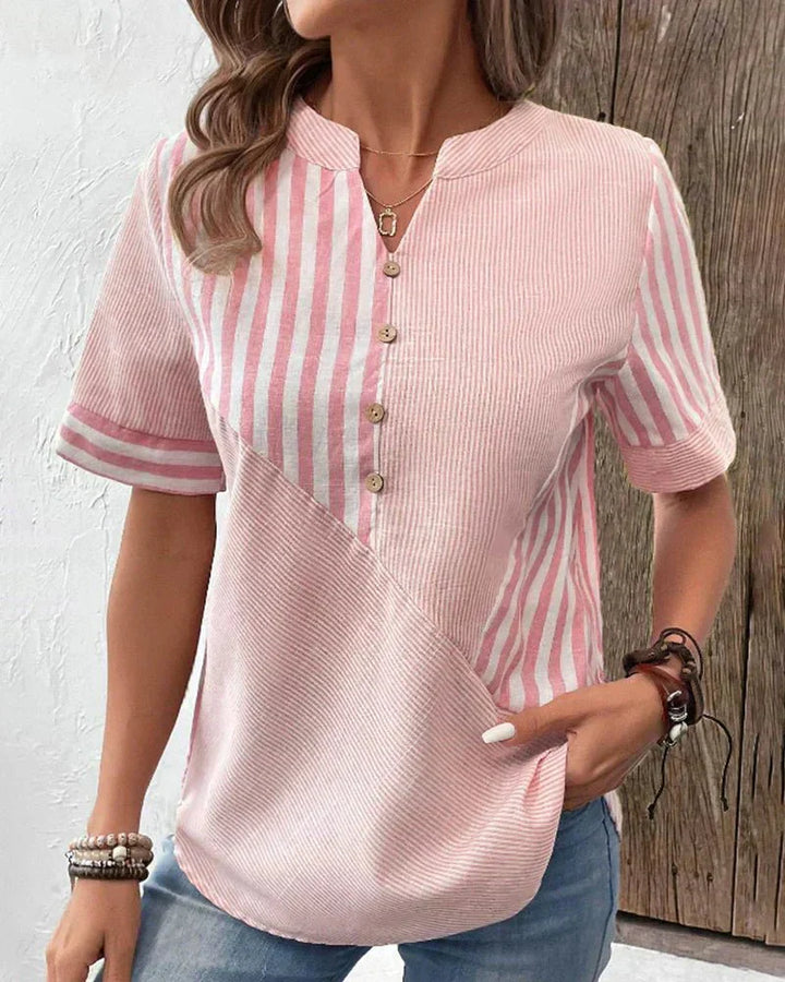 Lila | Blusa Rayada Suave