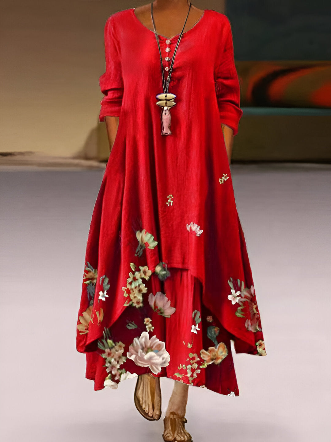 Fauna™ Vestido Atemporal con Cobertura de Abdomen