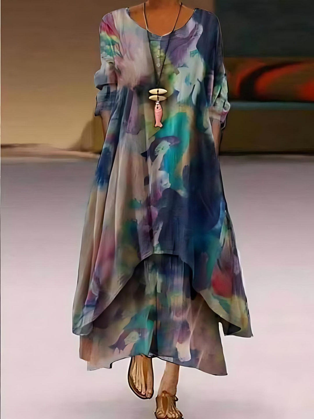 Fauna™ Vestido Atemporal con Cobertura de Abdomen