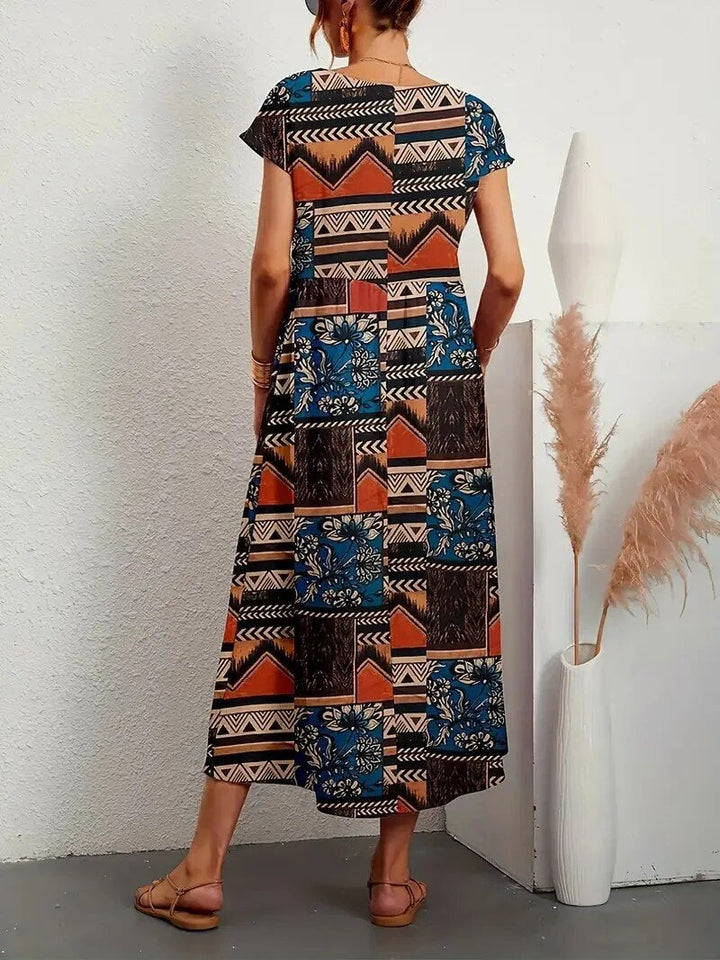 Sasha™ Vestido Floral Etéreo con Cobertura para el Abdomen