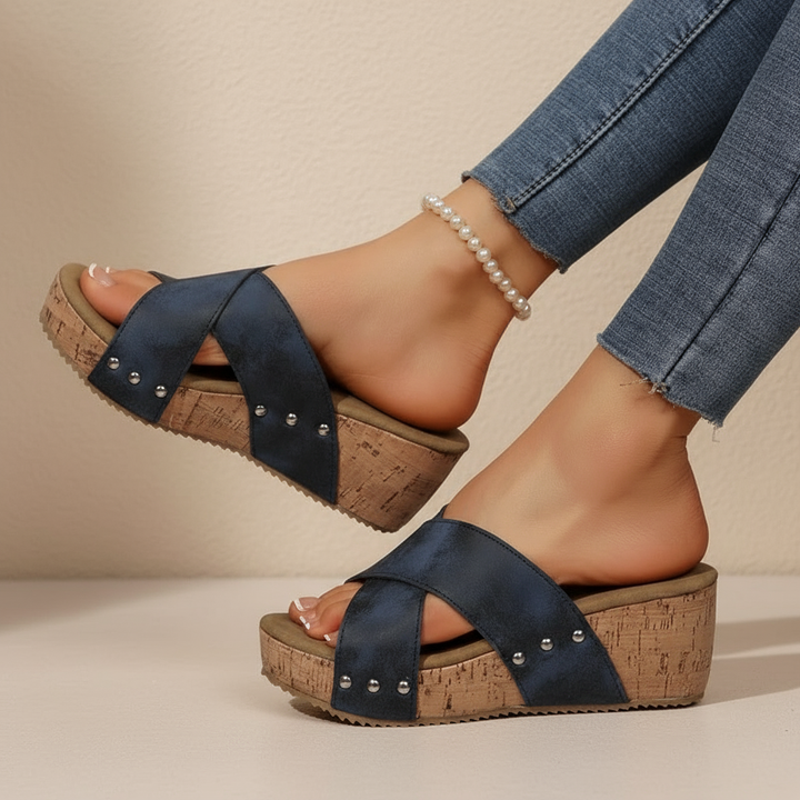 Elara - Sandalias de Cuña Boho