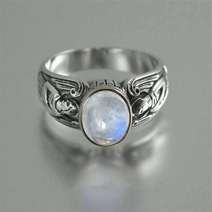 Anillo Irmgard piedra lunar