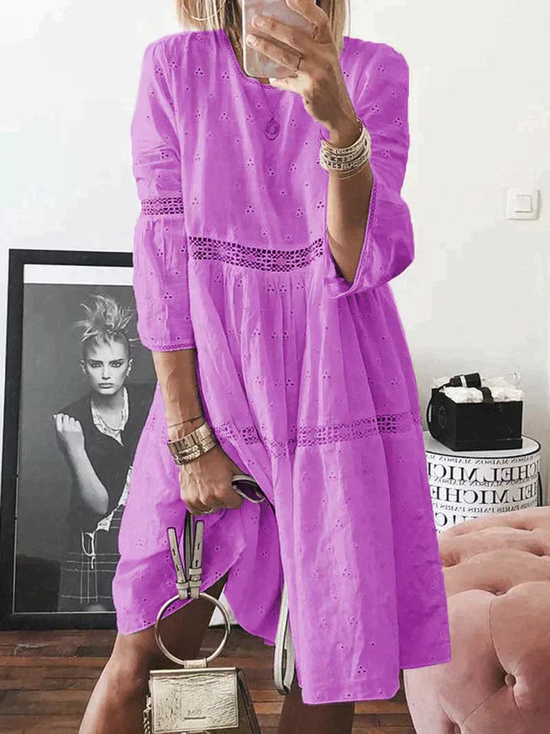 Elena™ Vestido Bordado con Cobertura de Abdomen