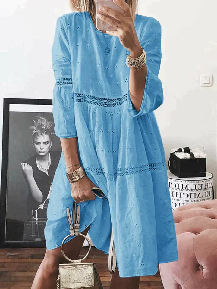 Elena™ Vestido Bordado con Cobertura de Abdomen