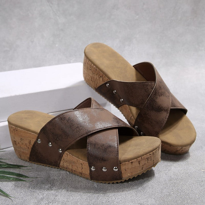 Elara - Sandalias de Cuña Boho