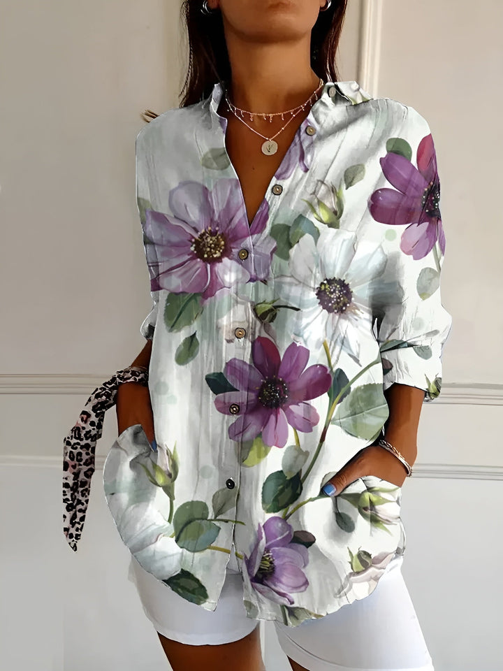 Maia | Blusa Floral de Verano