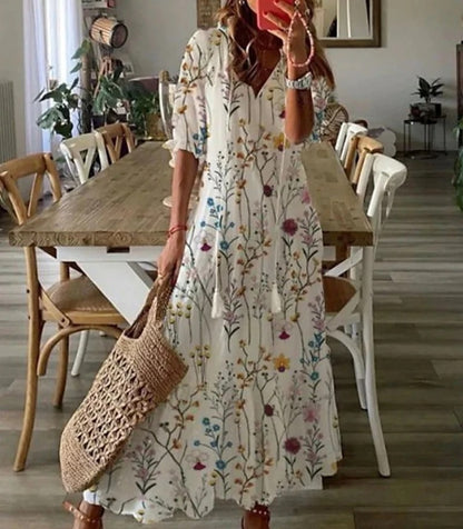 Ava™ Vestido Boho Elegante con Cobertura de Barriga