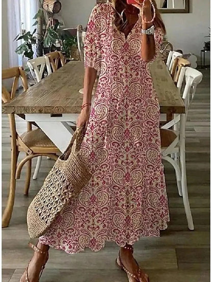 Ava™ Vestido Boho Elegante con Cobertura de Barriga