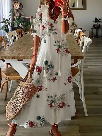 Ava™ Vestido Boho Elegante con Cobertura de Barriga